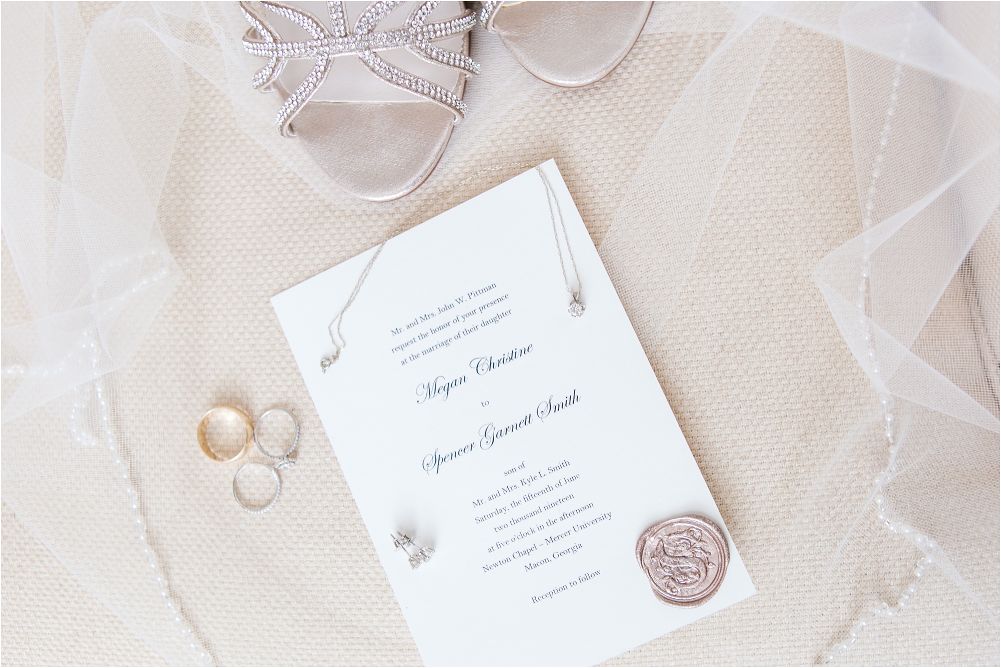 macon ivory and gold invitation suite