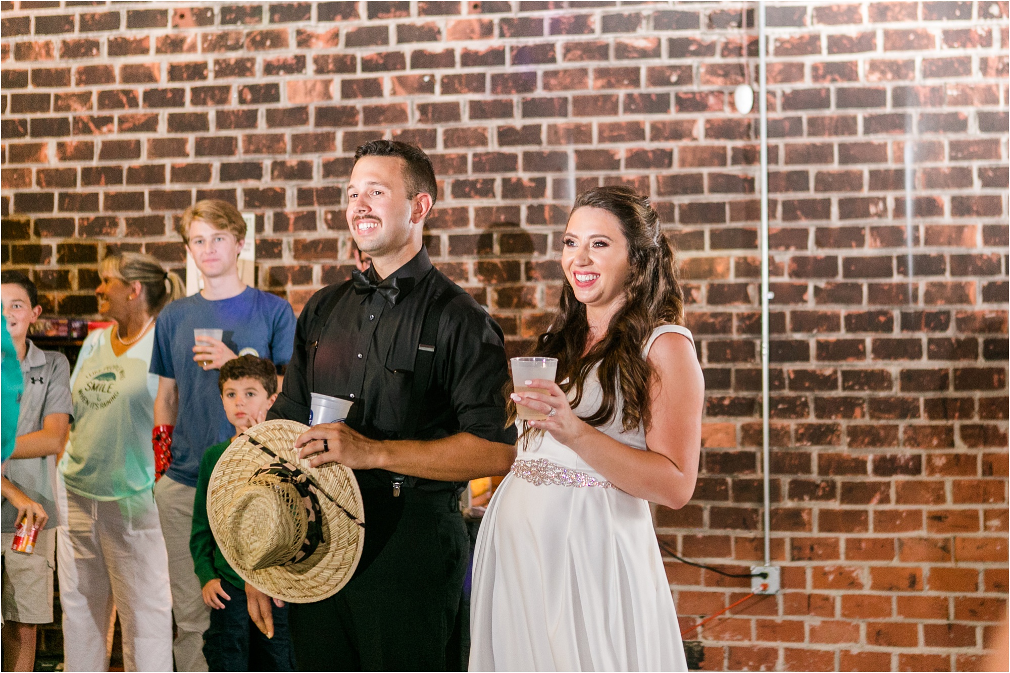 summer wedding reception macon beer company speech