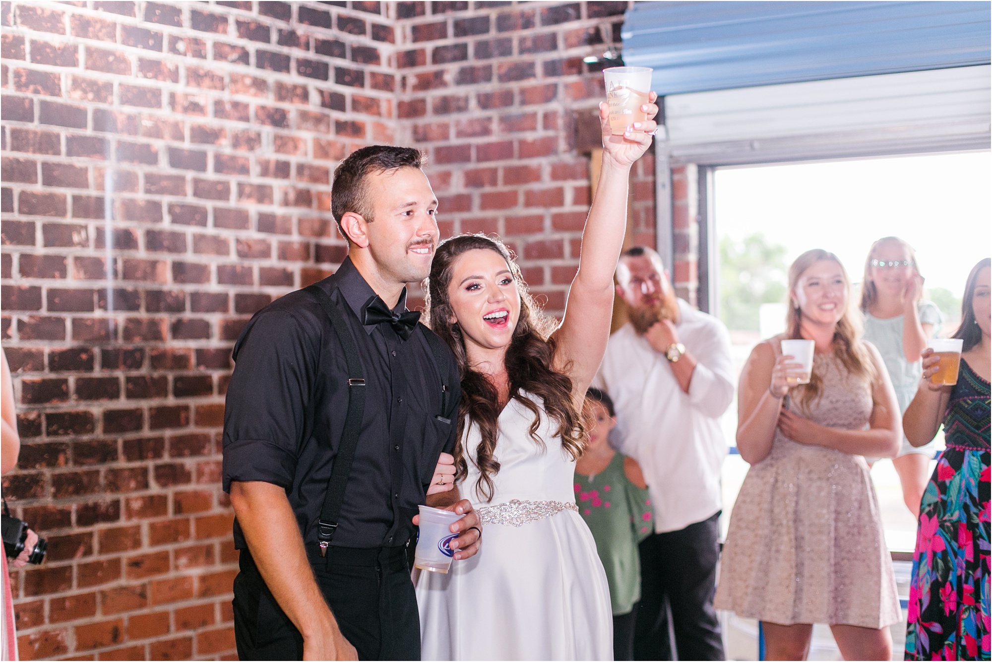 summer wedding reception macon beer company speech
