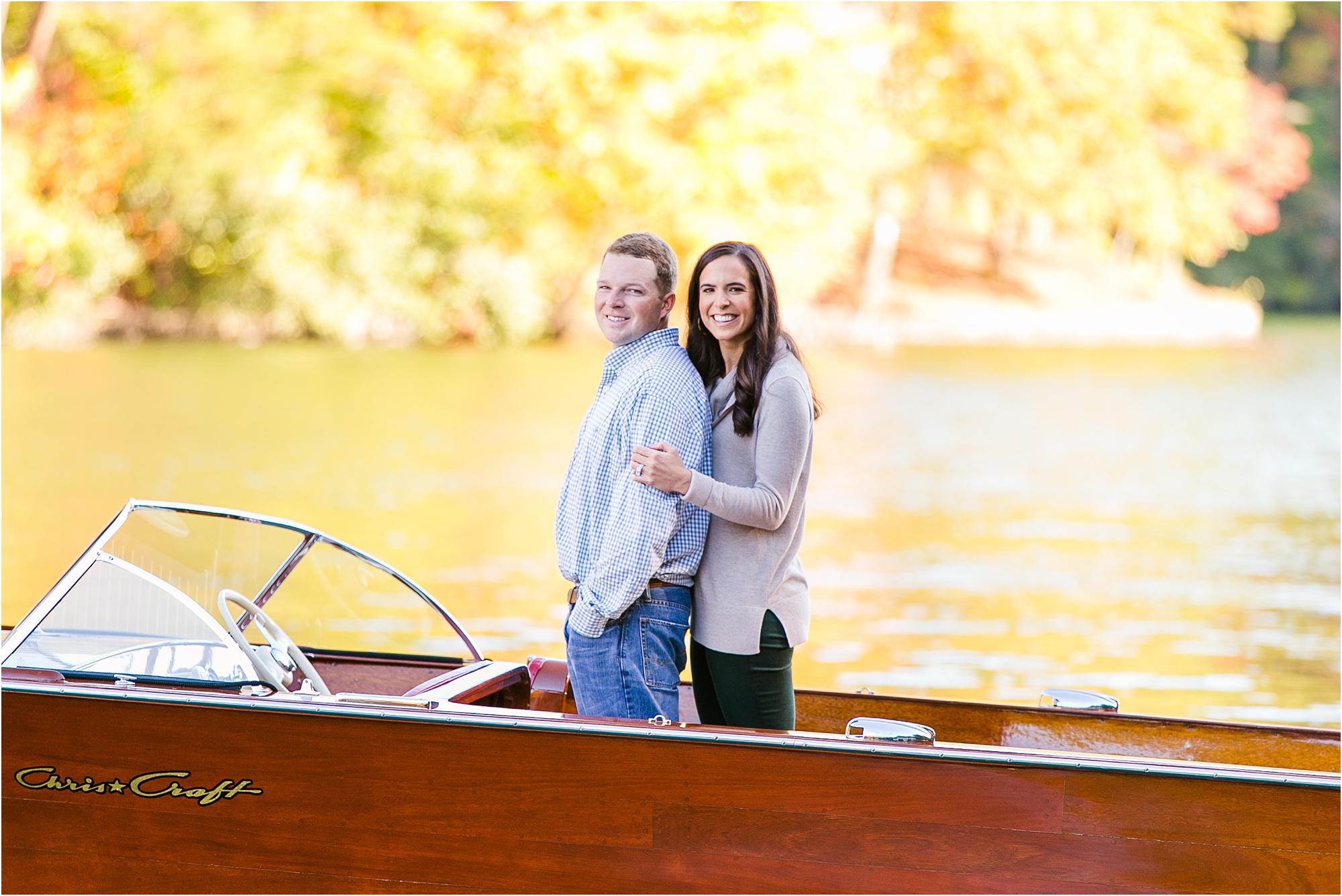 husband wife wooden boat lake burton macon ga photographer