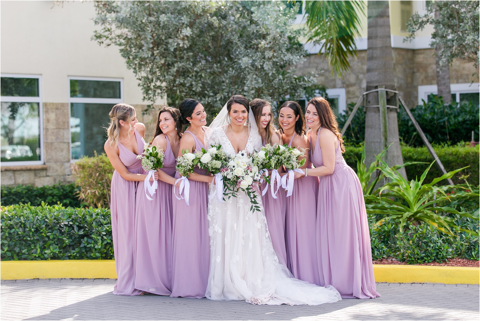 stephanie gore photo macon georgia south florida wedding photographer bridesmaids purple dress