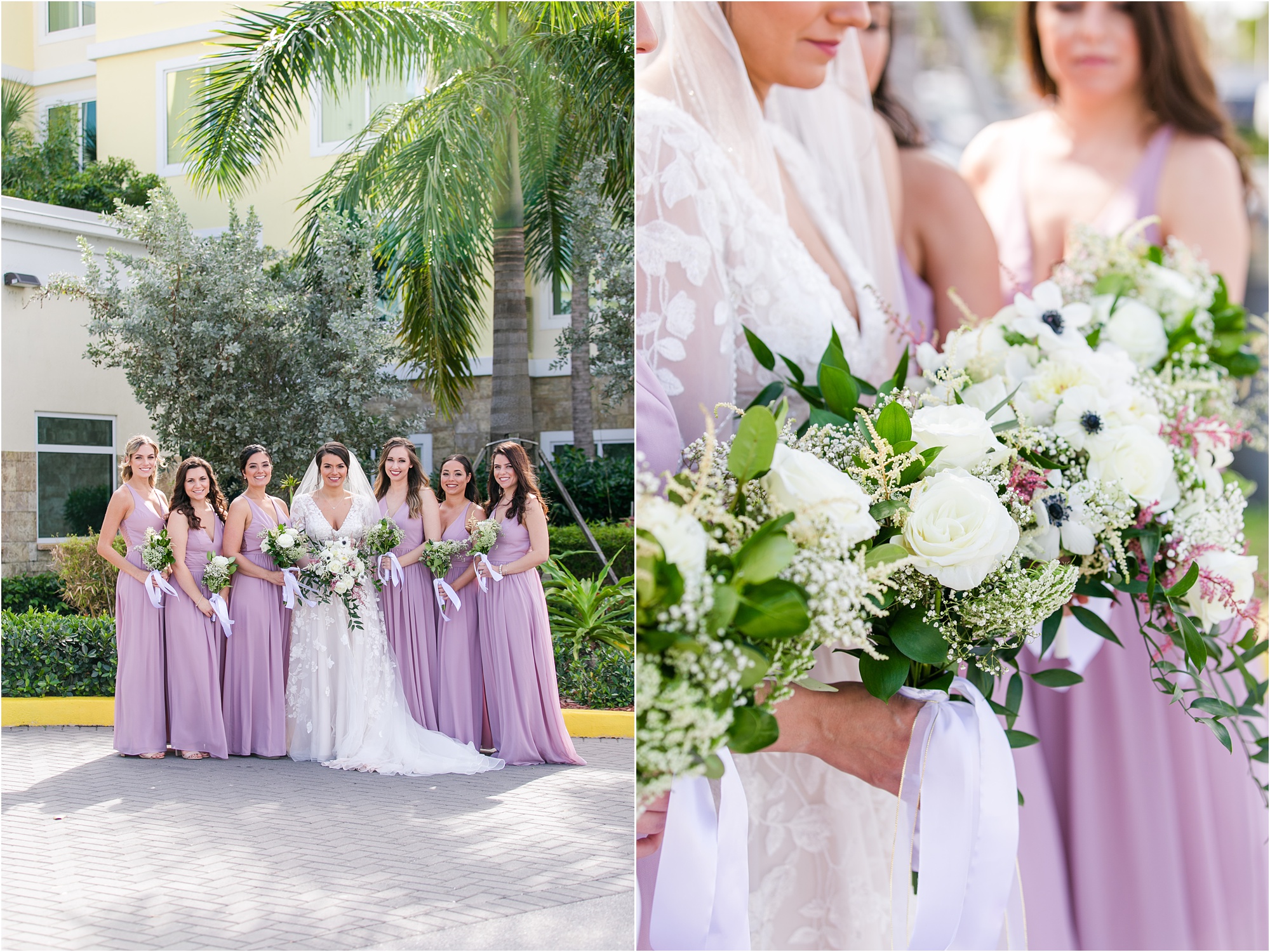 stephanie gore photo macon georgia south florida wedding photographer bridesmaids purple dress